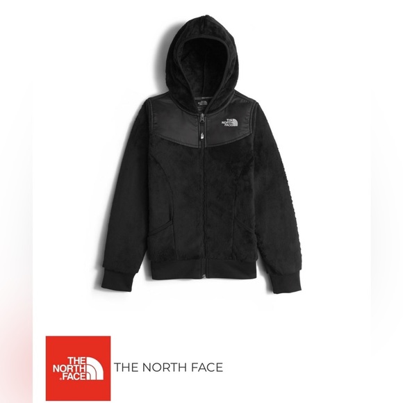 The North Face Other - The North Face High Loft Polar
Fleece Full Zip Nylon Trim
Hooded Jacket Girls
